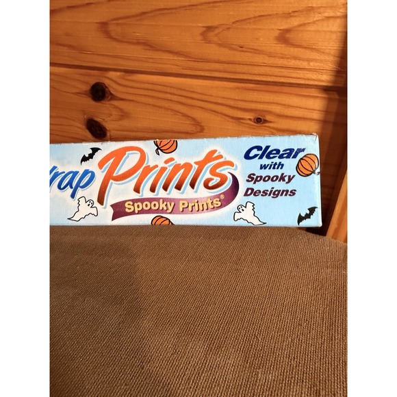 NEW Vintage Reynolds Plastic Wrap Spooky Prints 2001 - 25 Sq Feet (SU45) - Picture 2 of 9